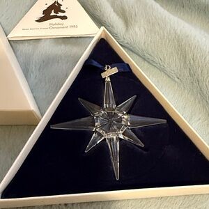 Swarovski Clear Crystal Star Ornament 1995